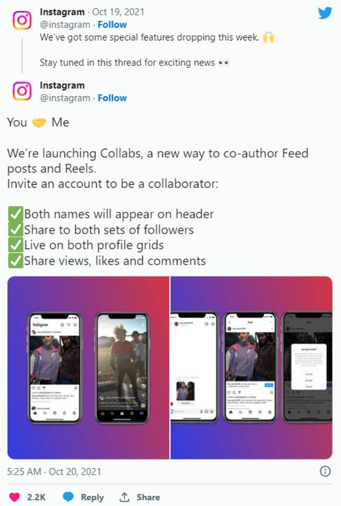 Instagram Collab Posts