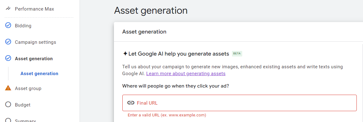 Asset Generation
