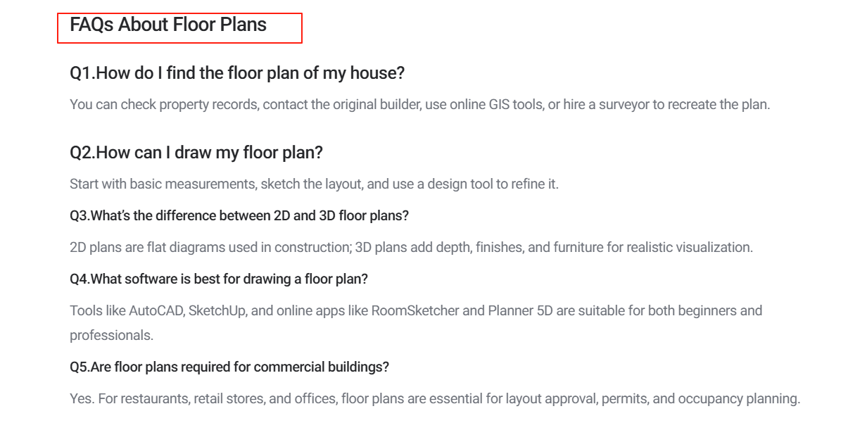 精心编写的 FAQ 可以提高更多的曝光。